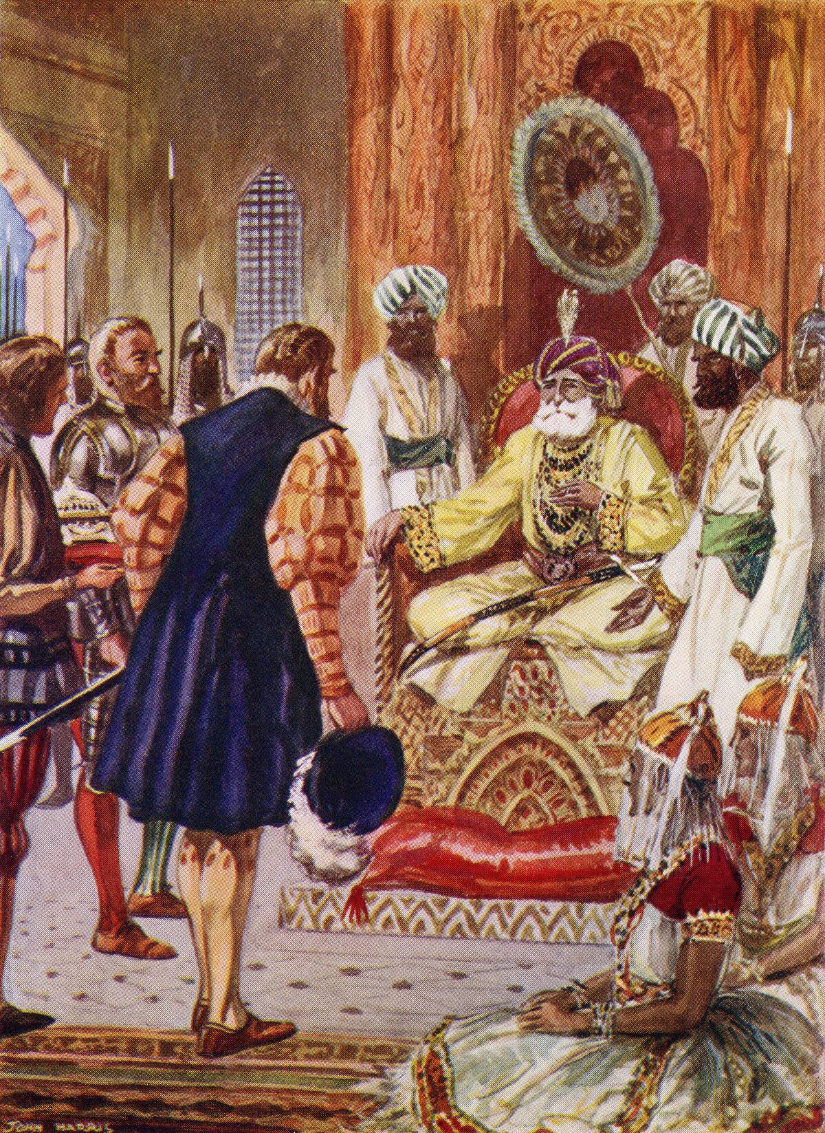 Vasco Da Gama Visiting The Rajah Of Cannanore