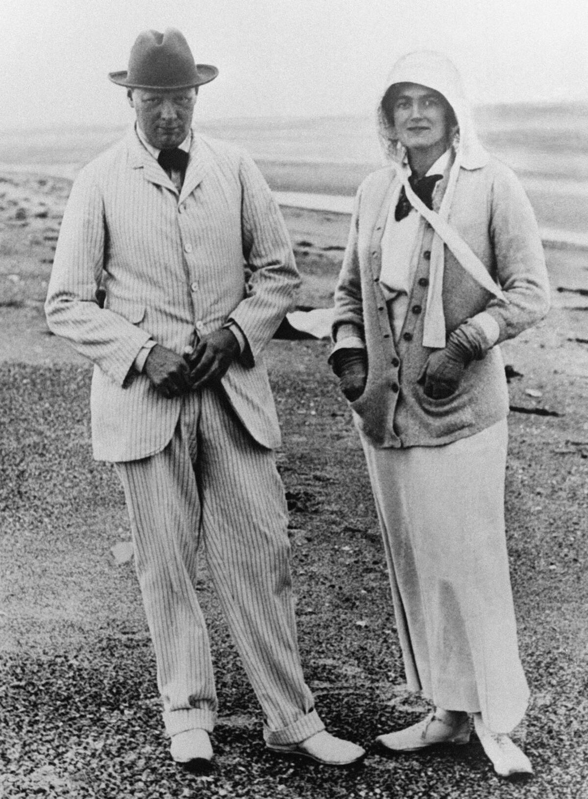 Winston Churchill et sa femme