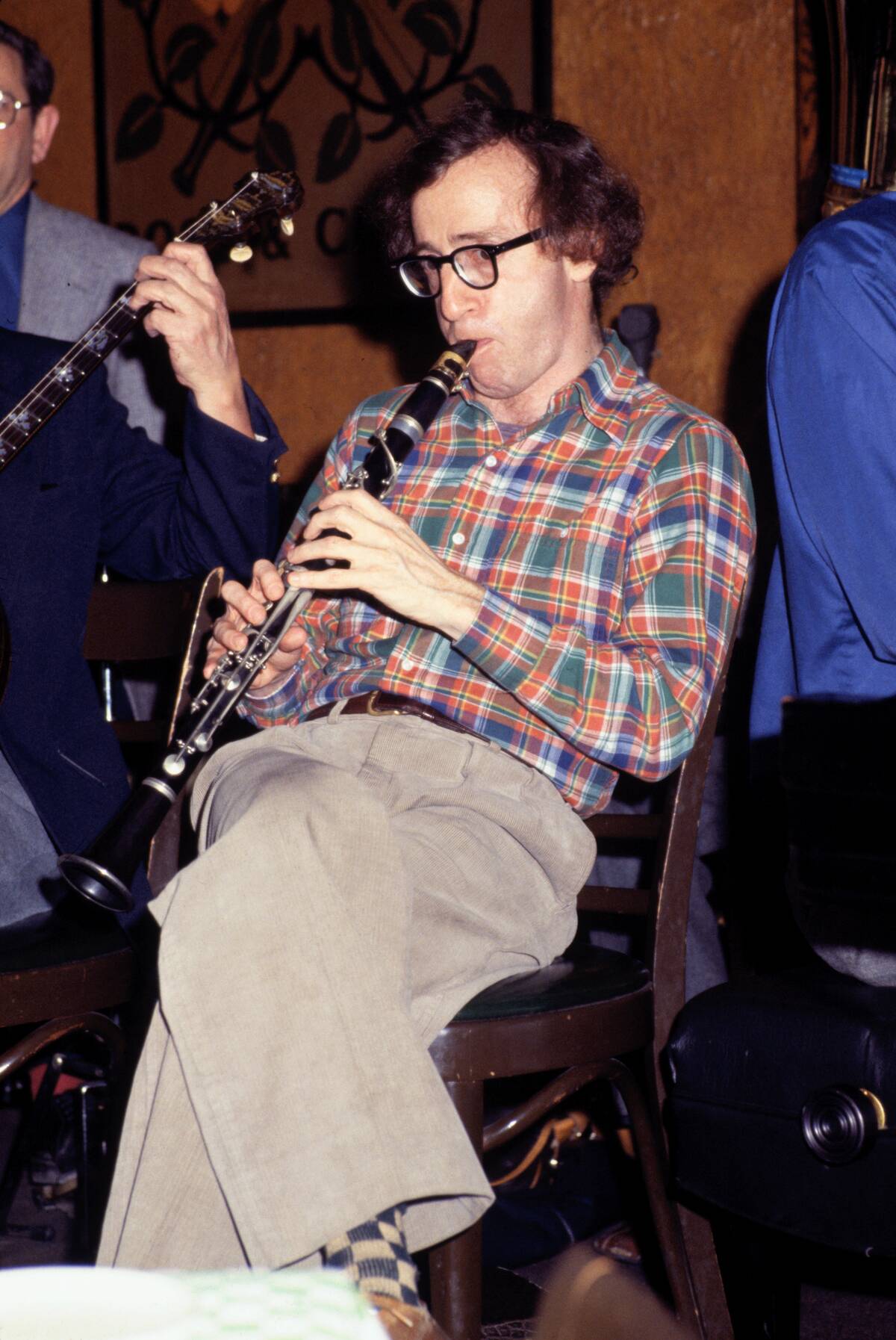 Woody Allen Attempting to Play Clarinet