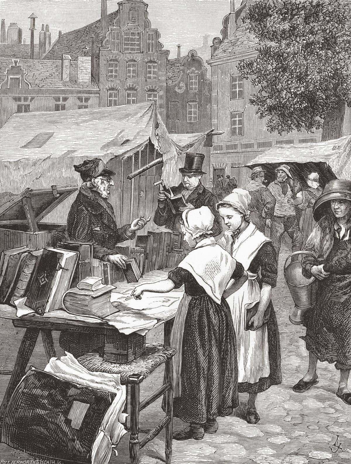 A Bookstall In Amsterdam