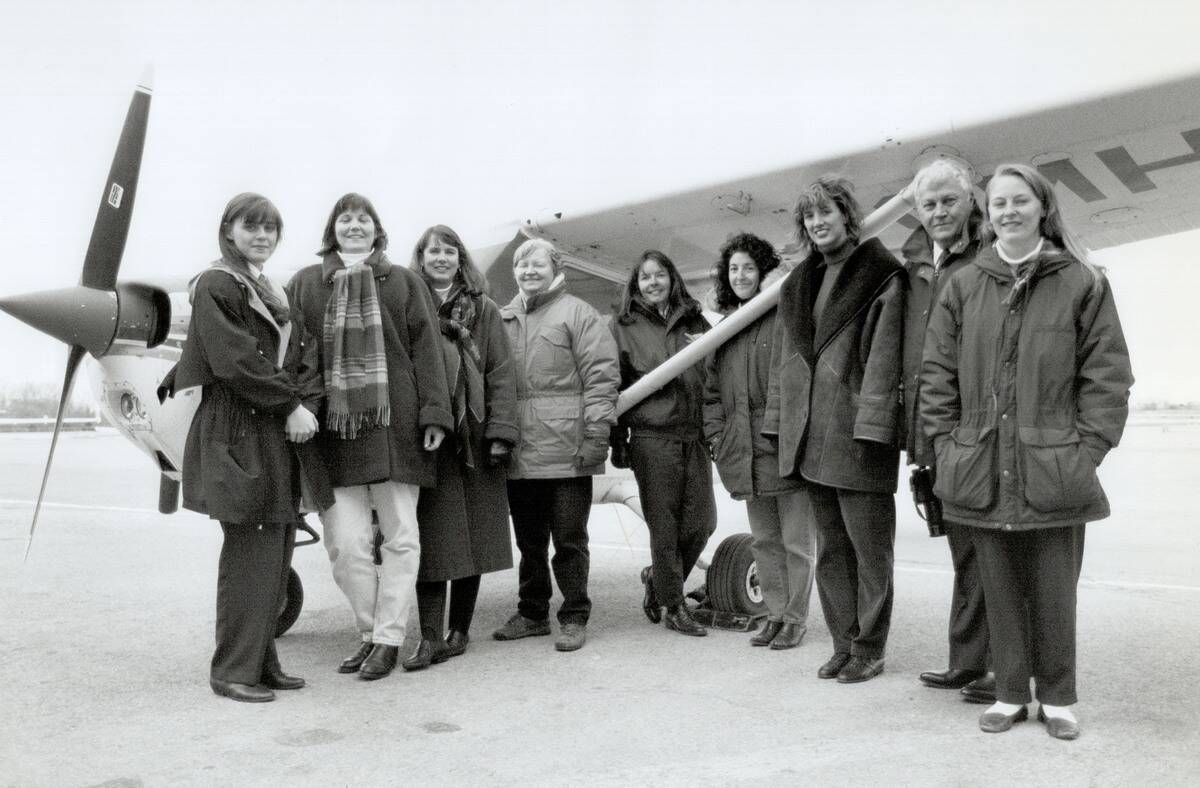 A Few of the ninety-nines: Members of the Toronto chapter include; from left; Mickey Burghelea; Deni...