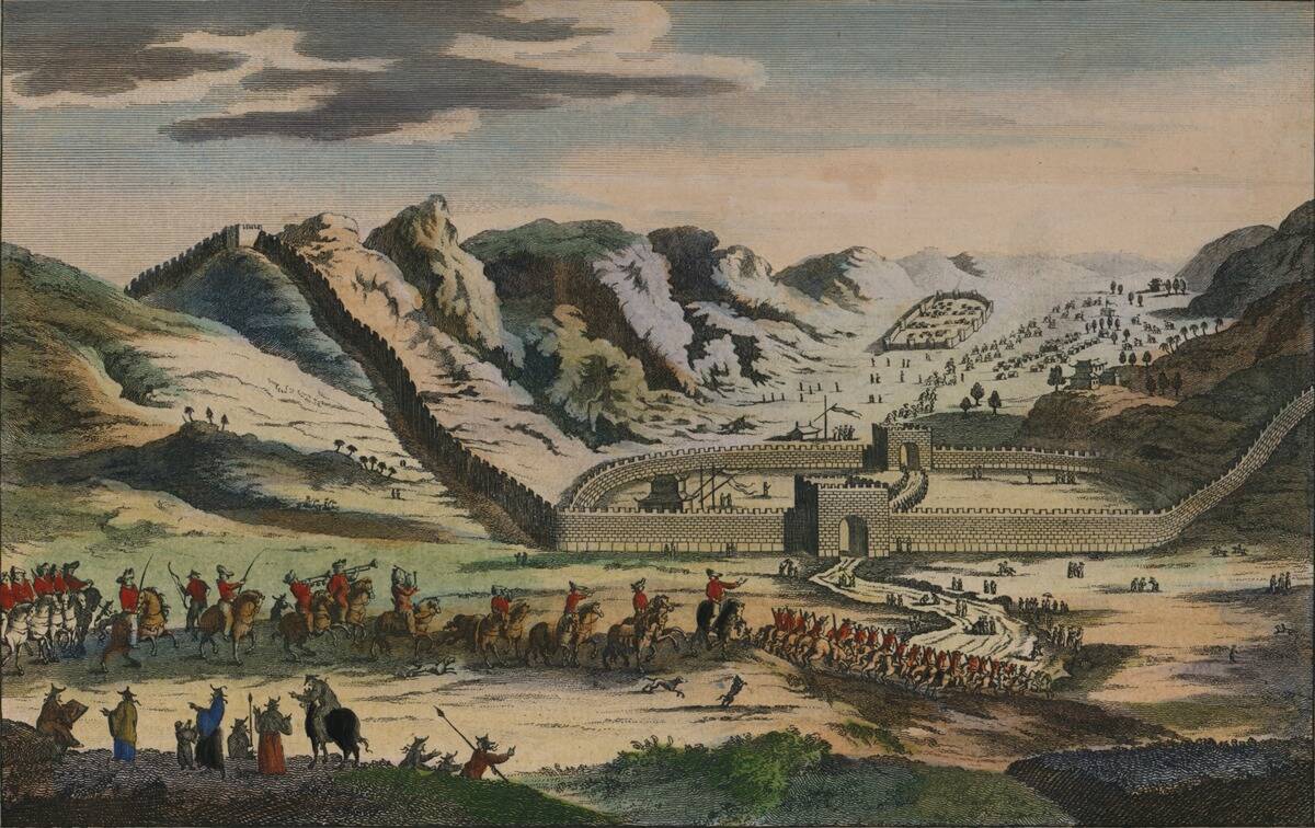 A View of the celebrated Great Wall of China, 1782.