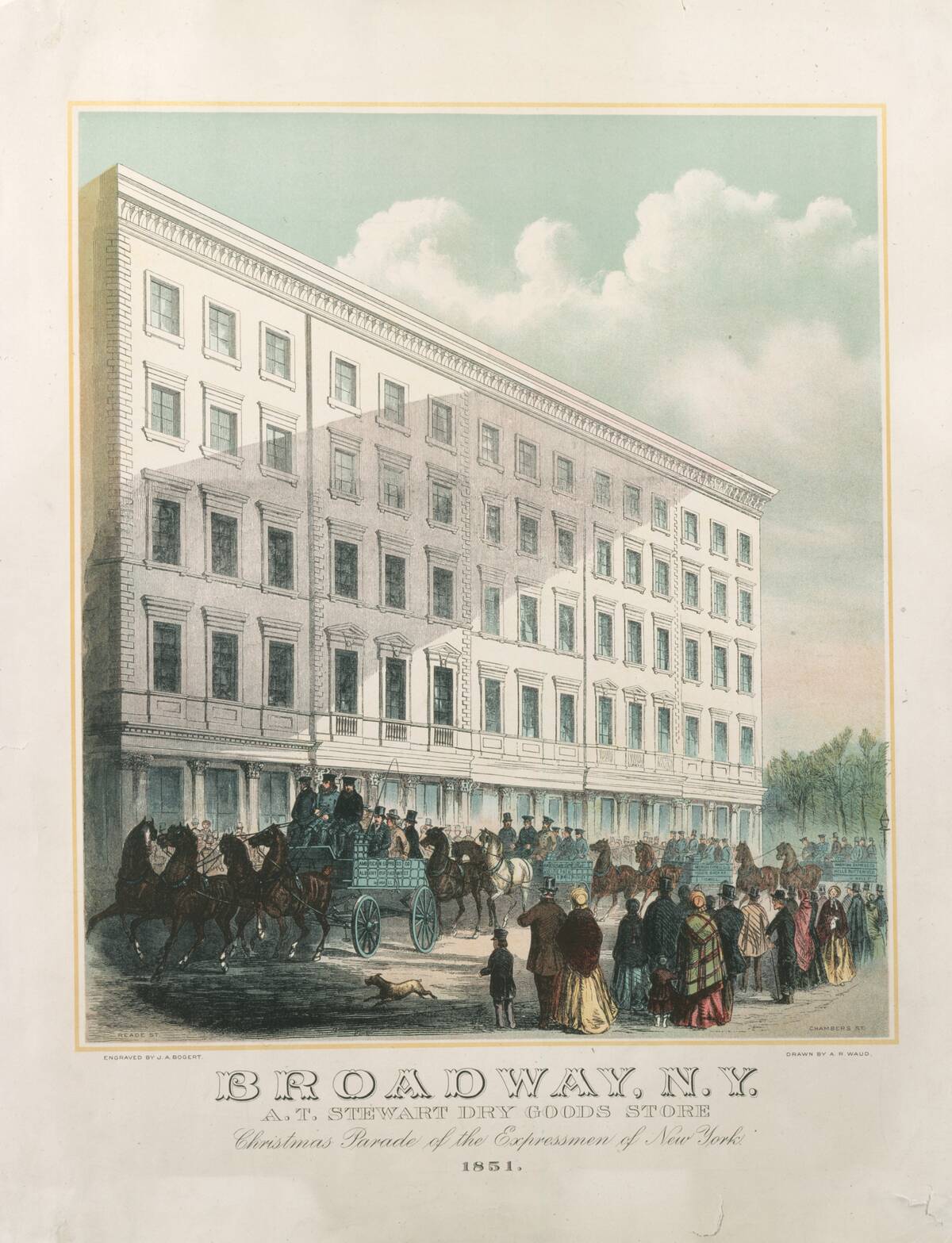 A.T. Stewart's Dry Goods Store, Broadway, New York