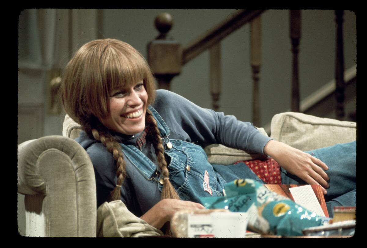 Actress Louise Lasser on Television Set