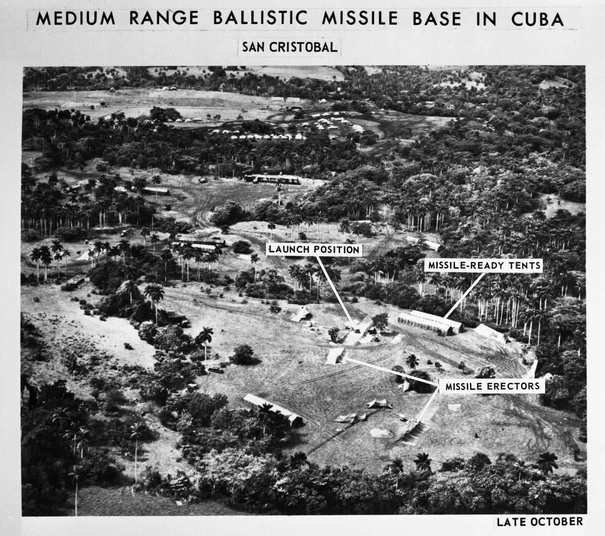 Aerial Reconnaissance Photo Showing Missile Site