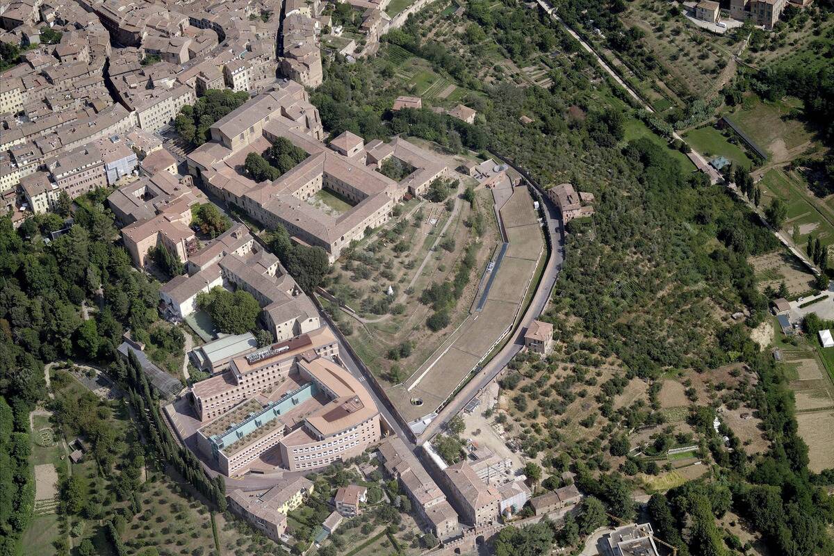 Aerial View Of Accademia dei Fisiocritici, Siena