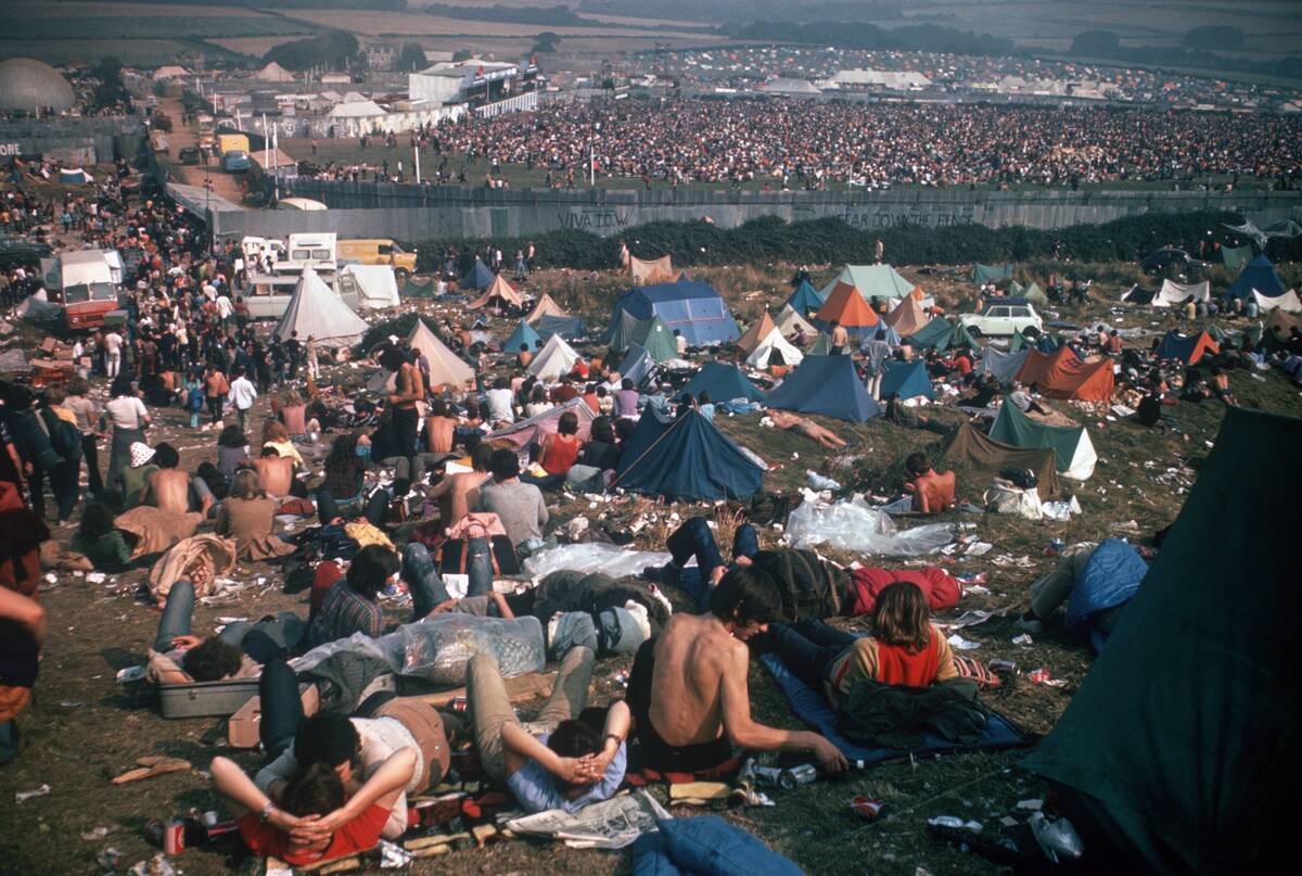 Camping Area at Isle of Wight Festival