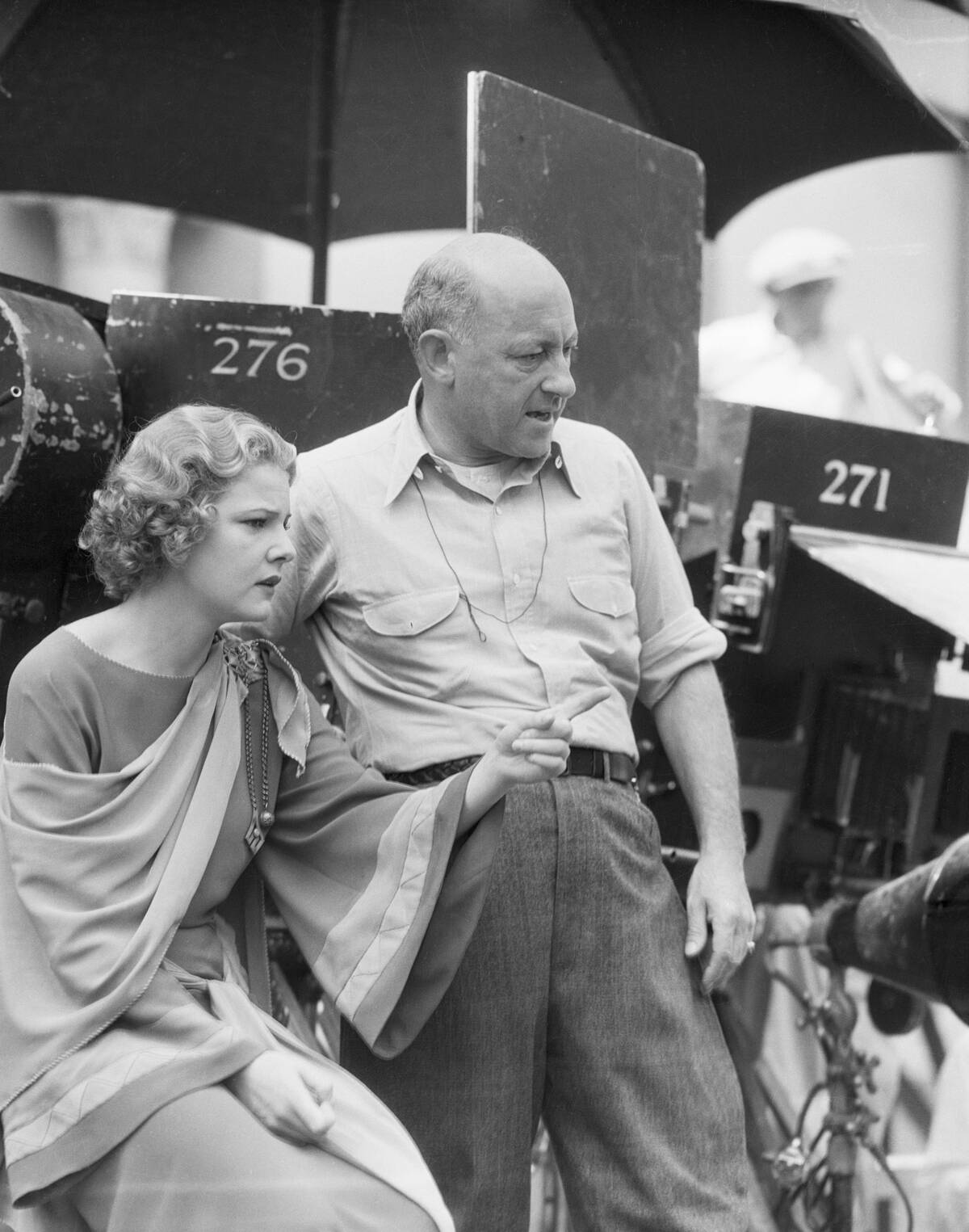 Cecil B. De Mille and Elissa Landi