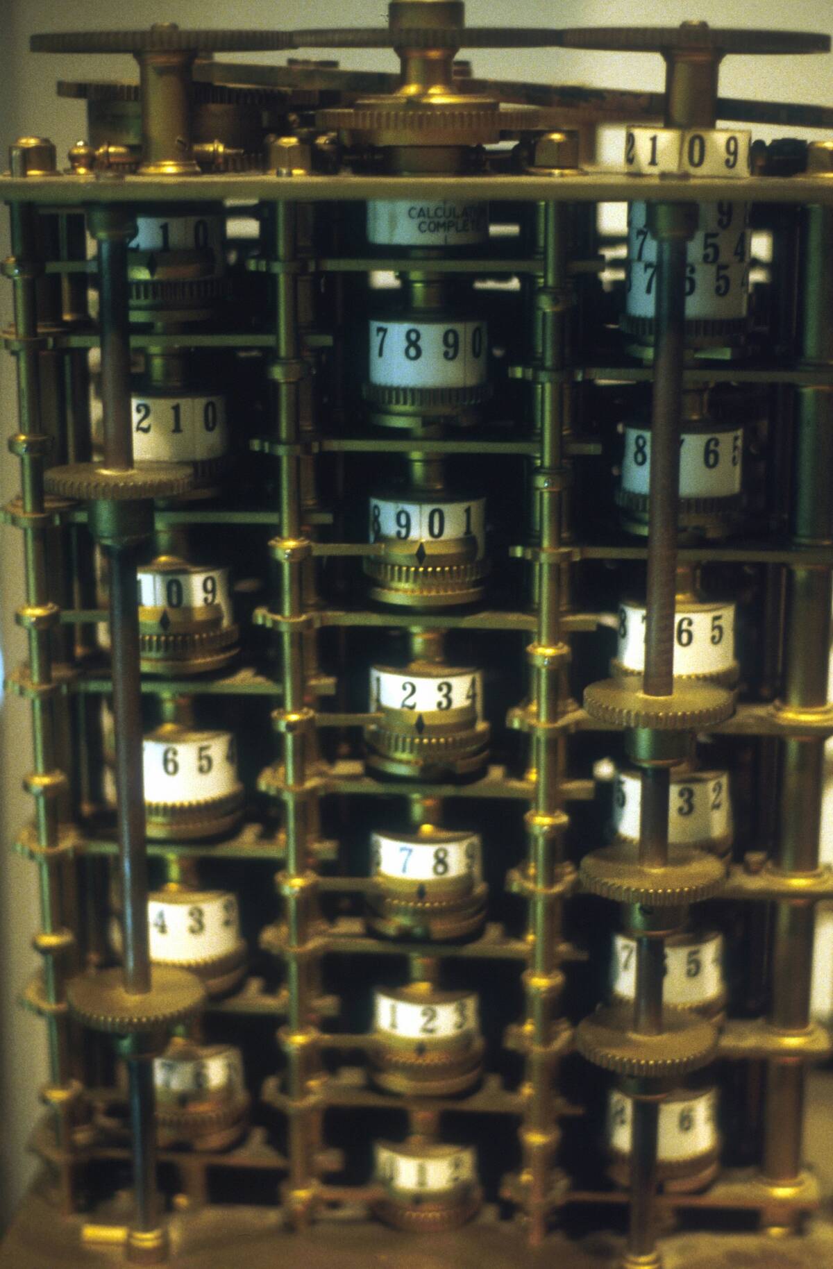 Charles Babbage (1791-1871) English mathematician. His difference engine, a prototype calculating machine. ...