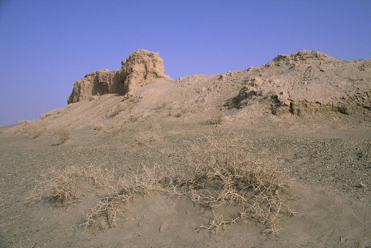 China, Gansu Province, Near Dunhuang, Remains Of Han Dynasty...