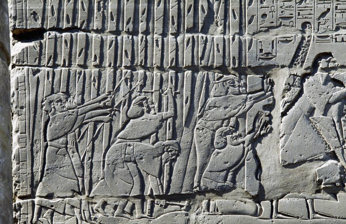 Clashes between Egyptian and Hittite armies