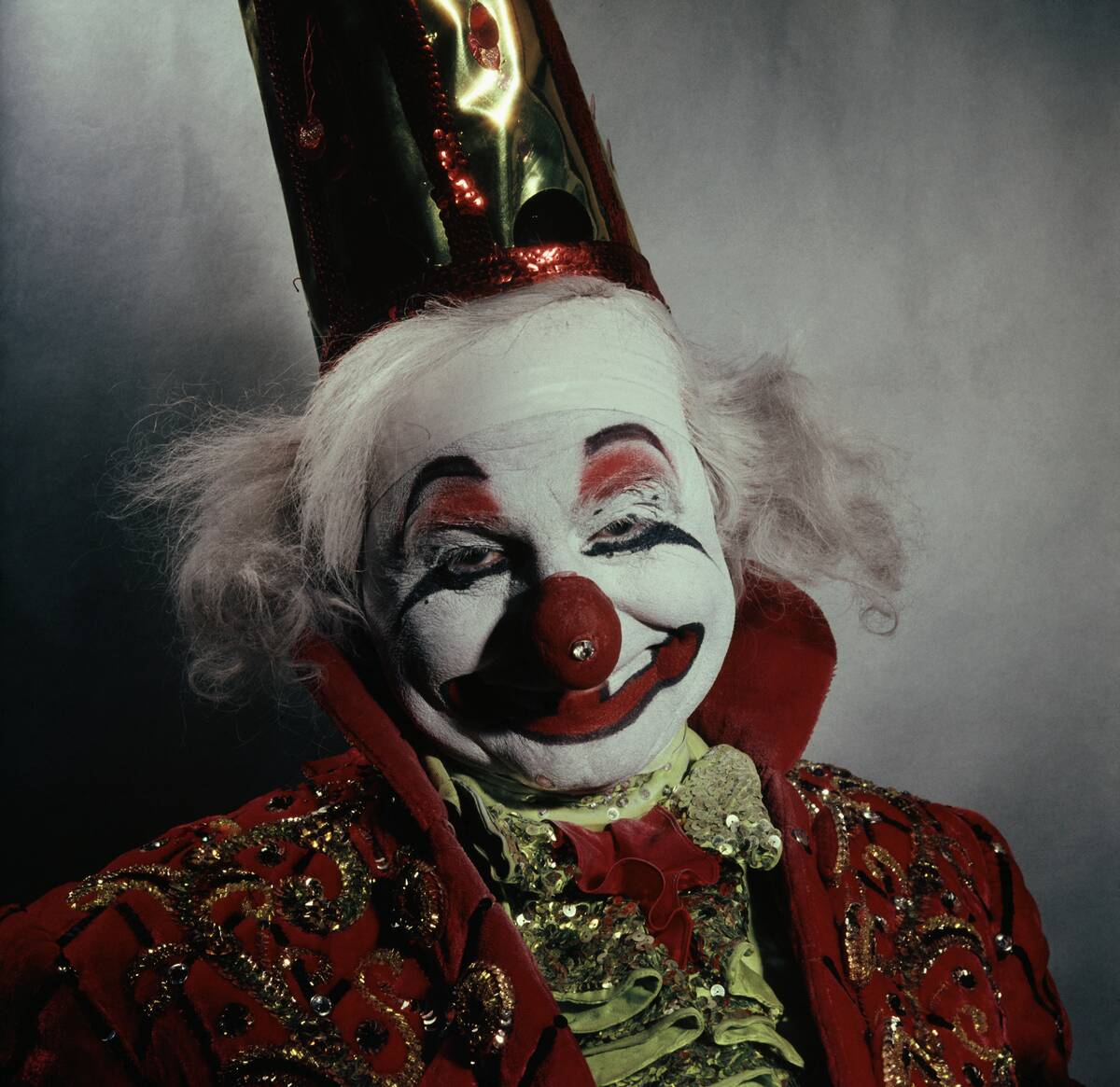 Clown Wearing Elaborate Costume