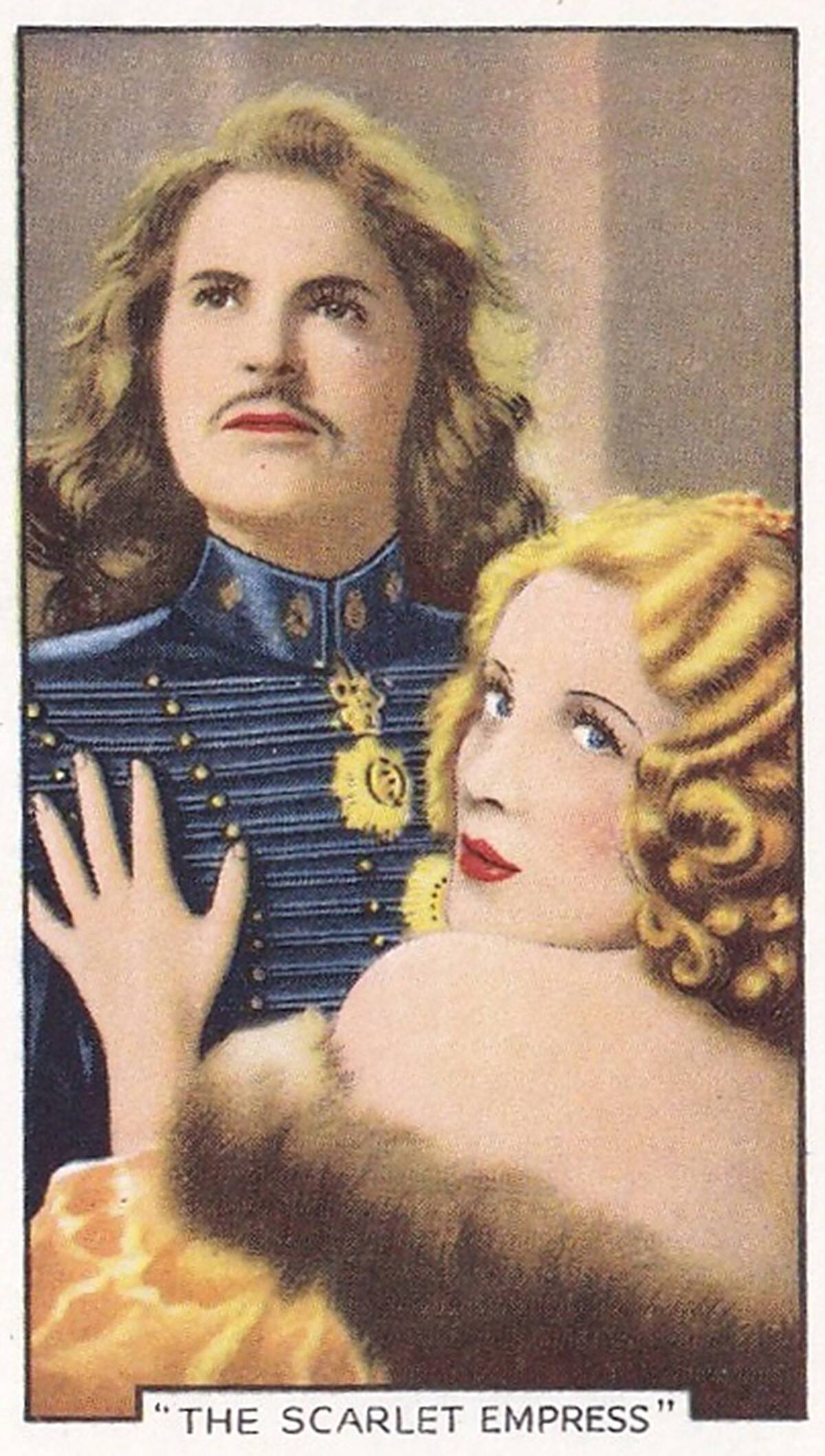 Collectible Gallaher cigarette card, Shots from Famous Films series, 1935