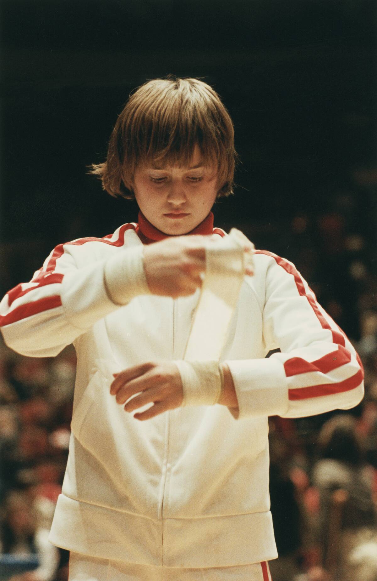 Comaneci Prepares To Compete