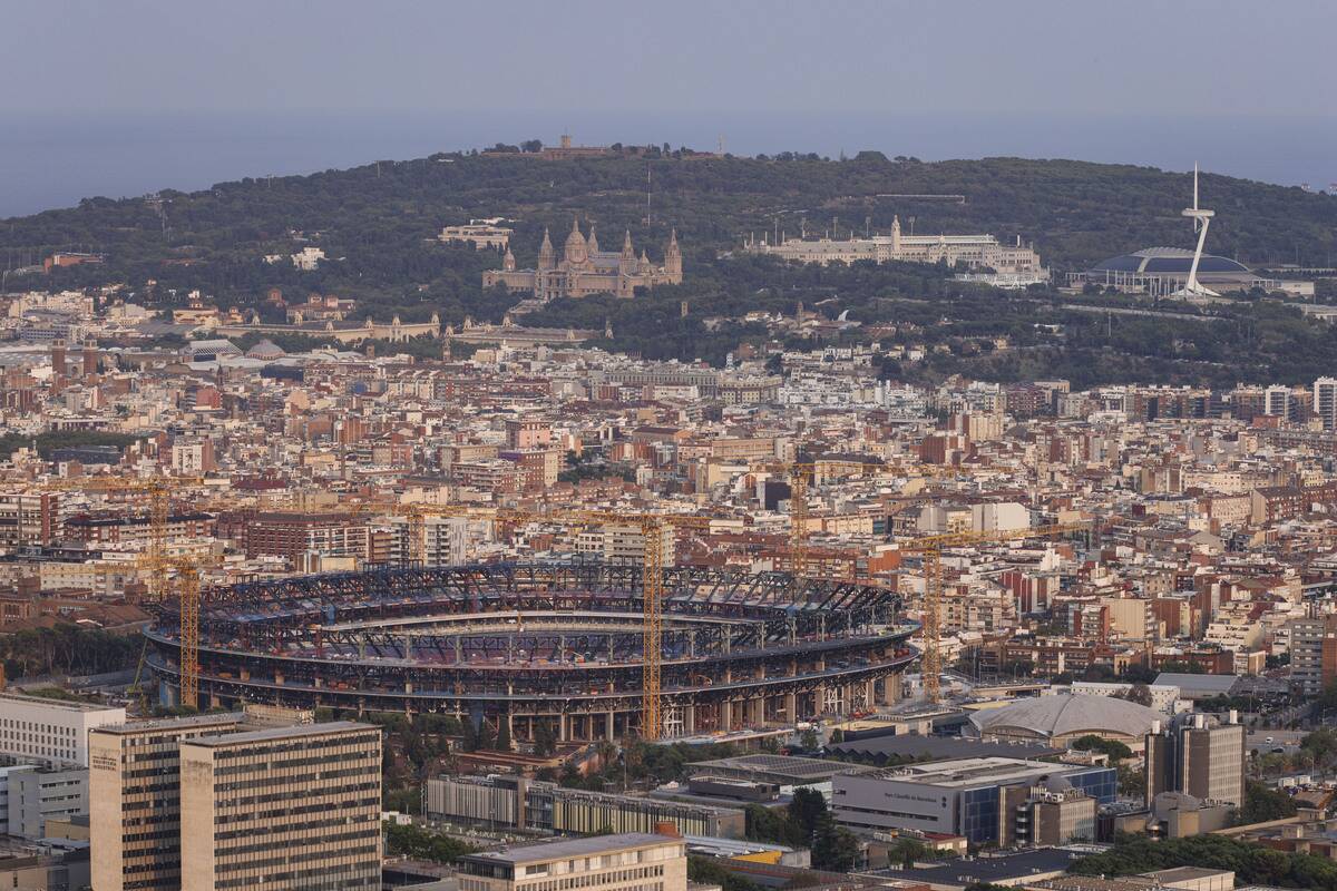 Construction Work Spotify Camp Nou Stadium