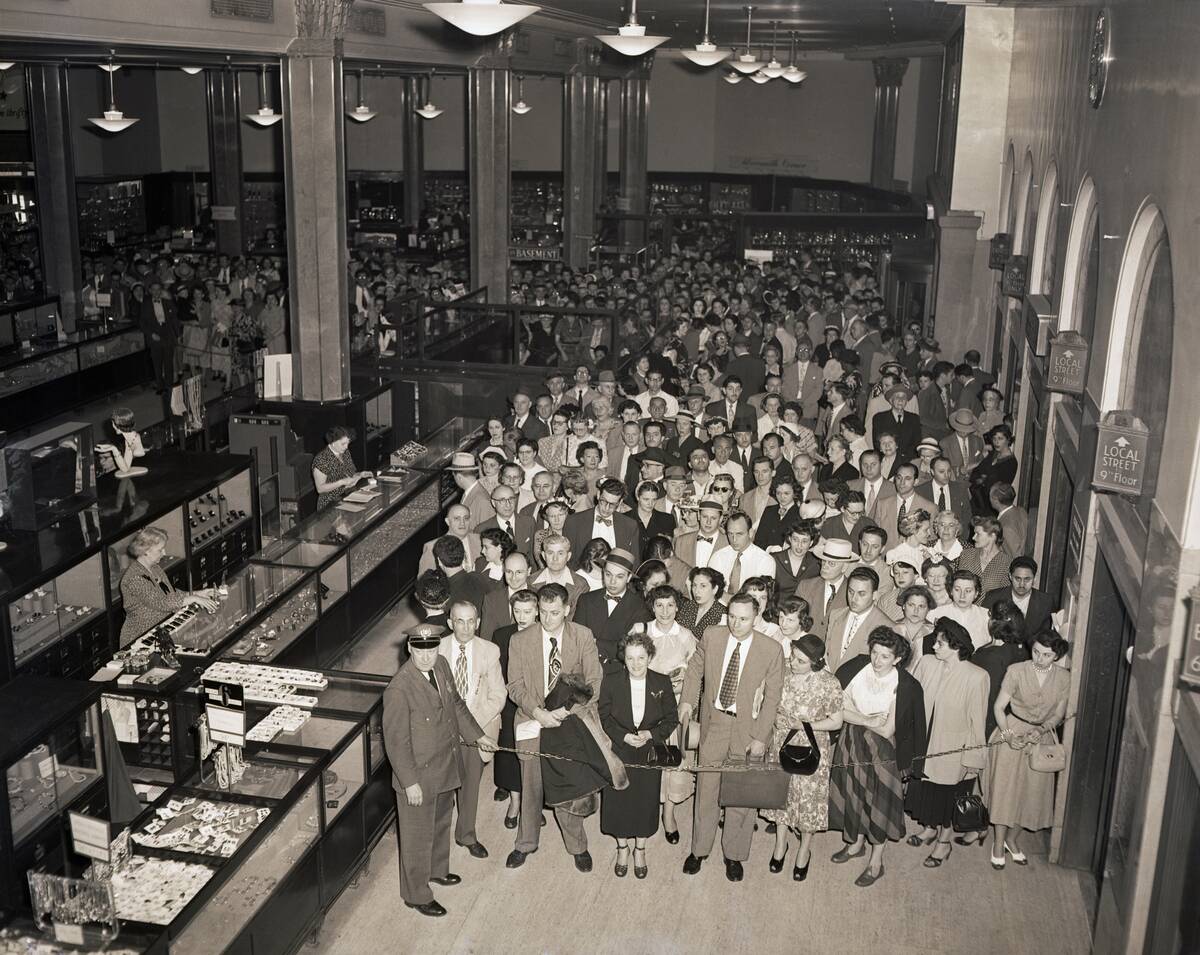 Crowds Gathered in Macy's