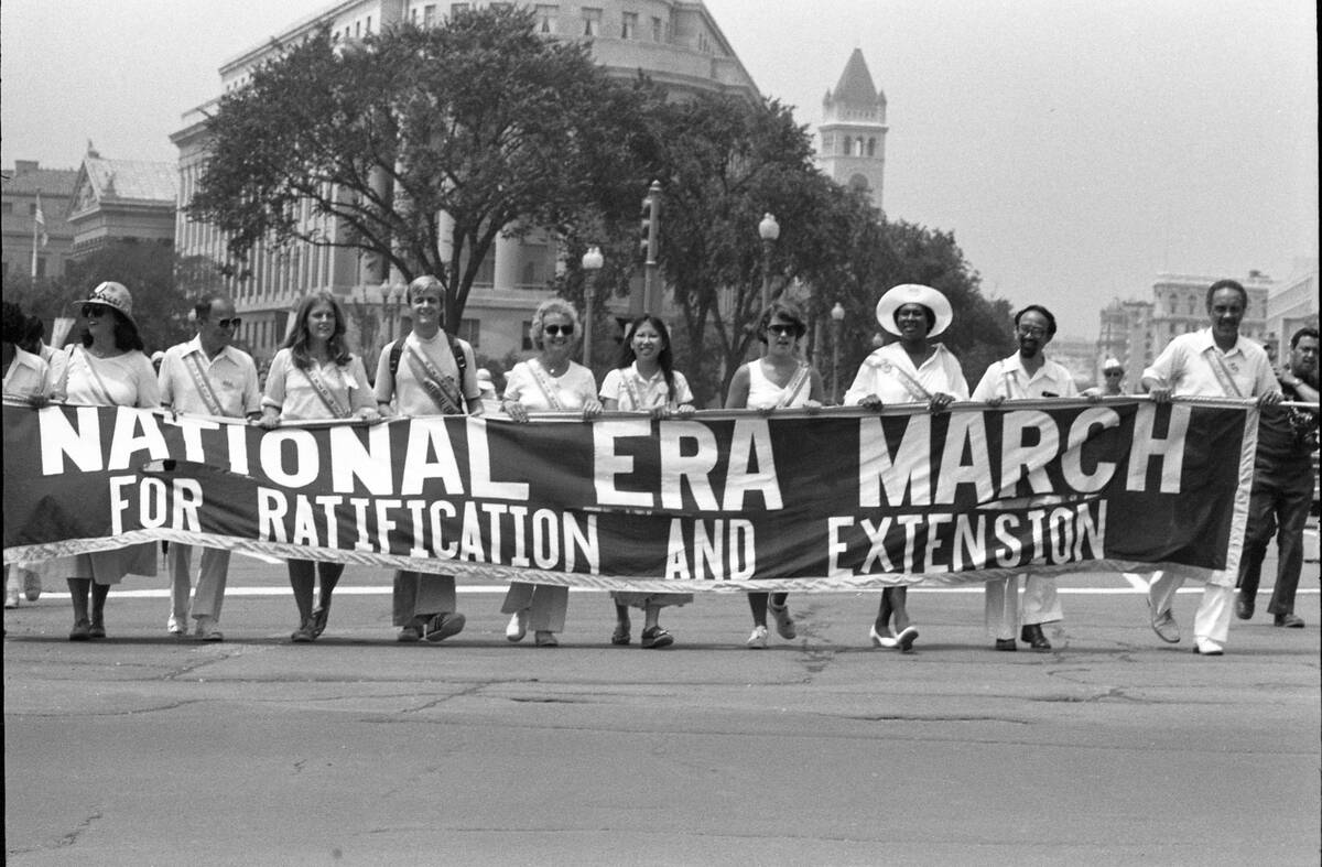 Demonstrators During ERA March