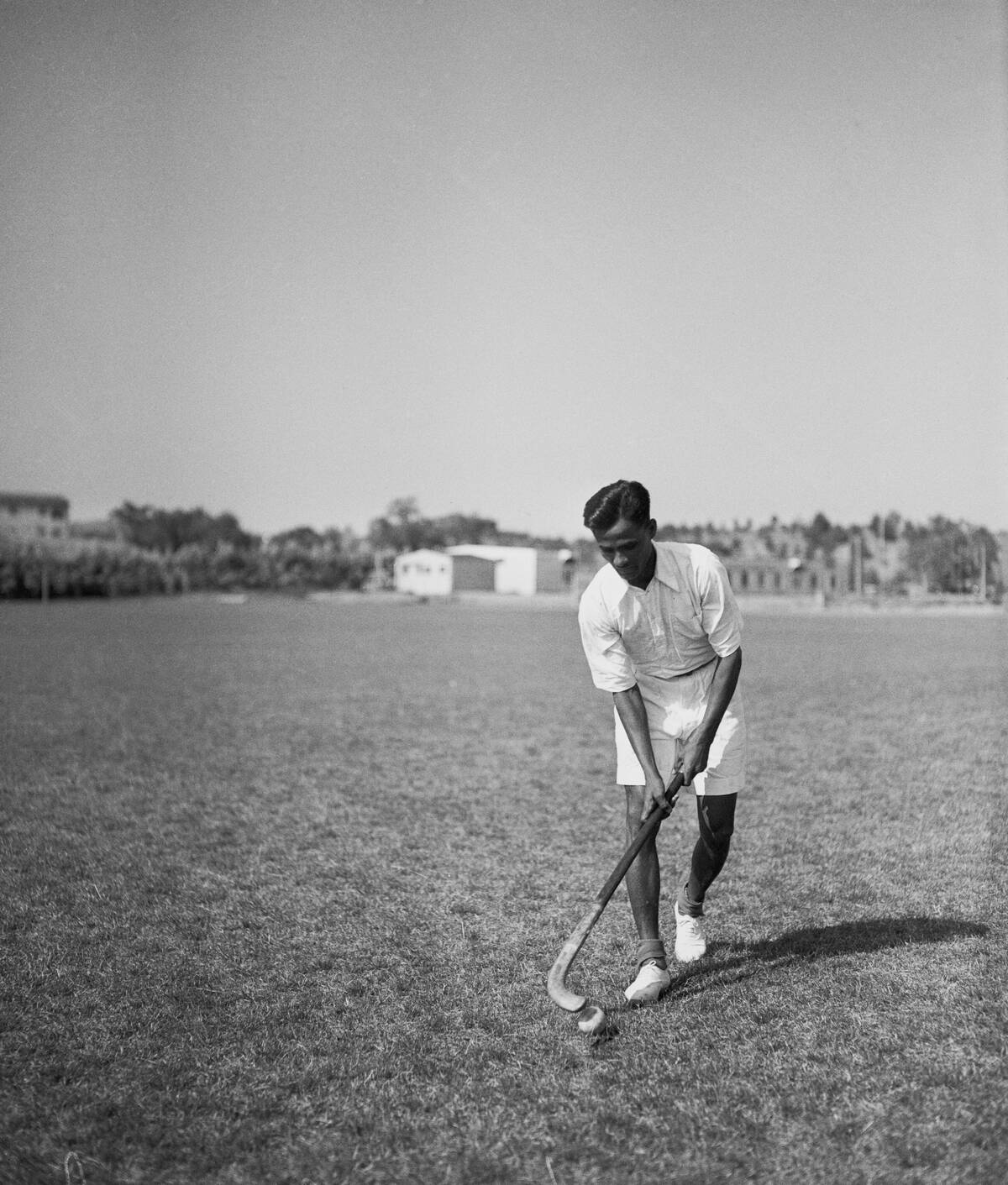 Dhyan Chand Practicing