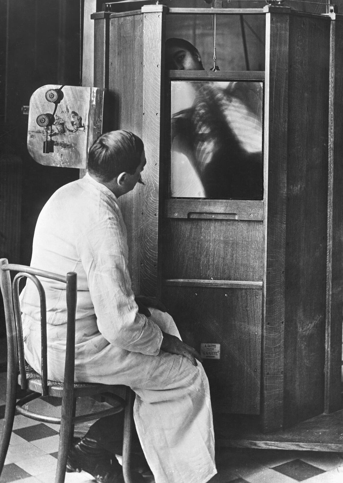 Doctor Using a Fluoroscope