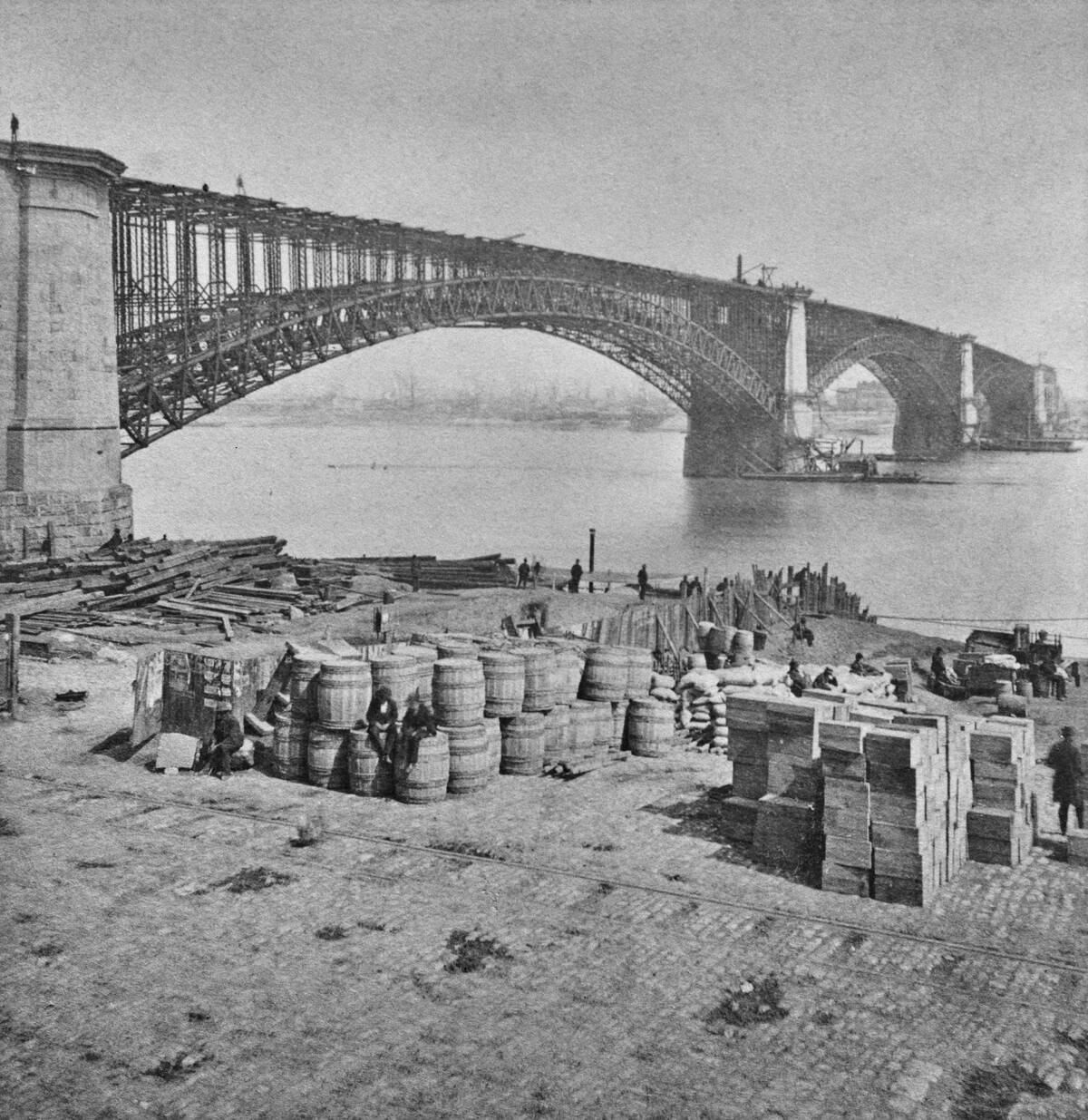 Eads Bridge On The Mississippi River