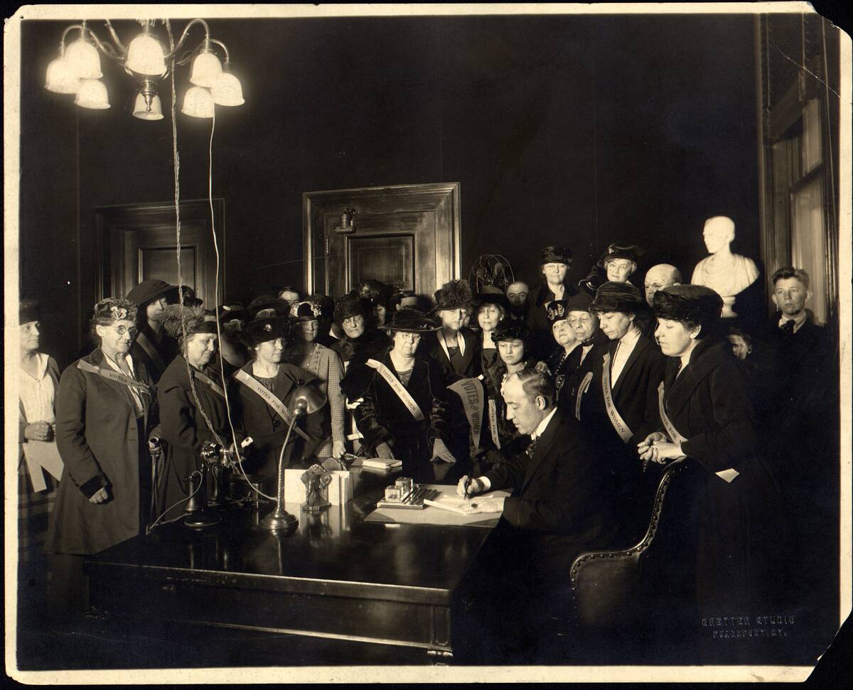 Edwin P. Morrow Signs The Anthony Amendment