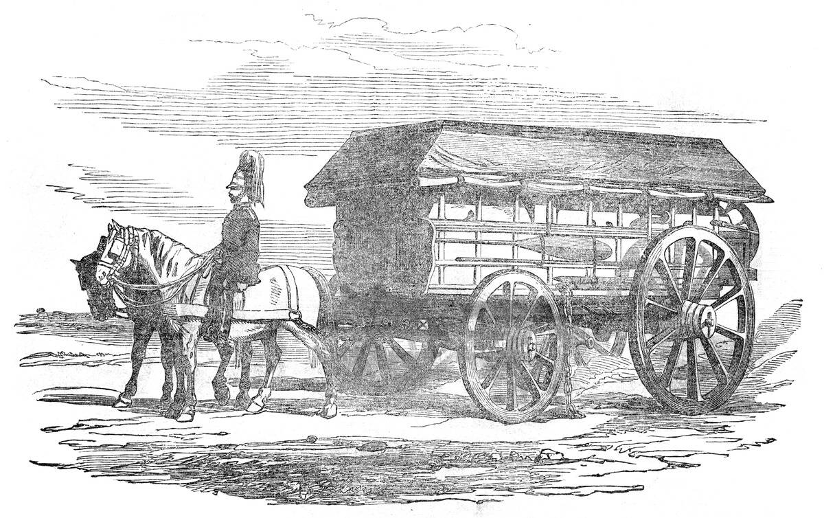 Electric Telegraph For The Seat Of War - The Waggon