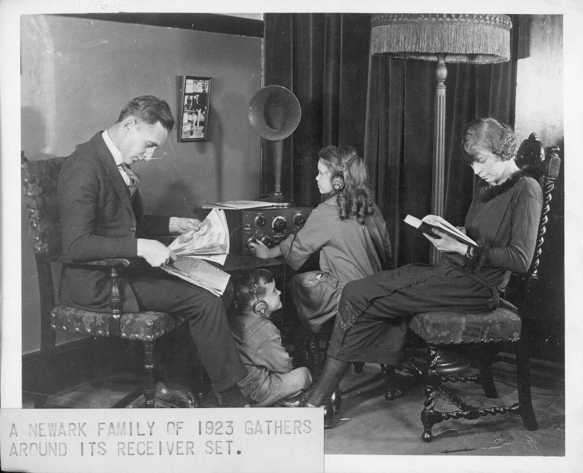 Family Listens to Radio