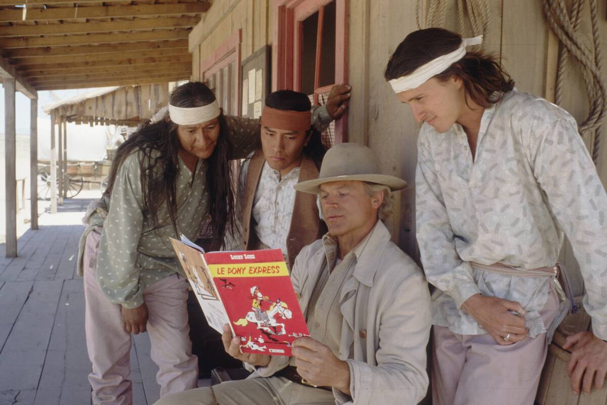 Filming Lucky Luke