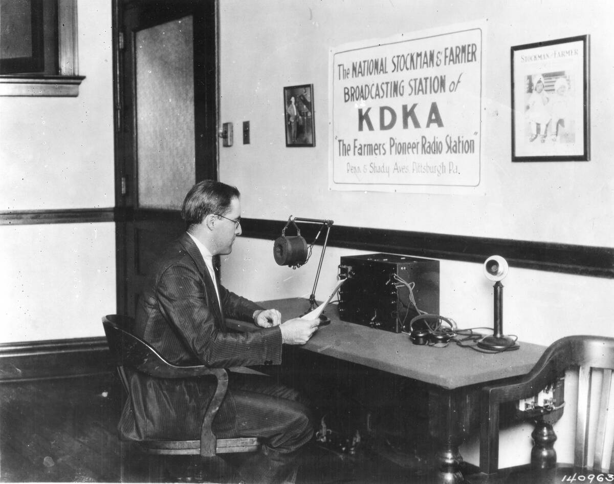 Frank Mullen On The Air At KDKA