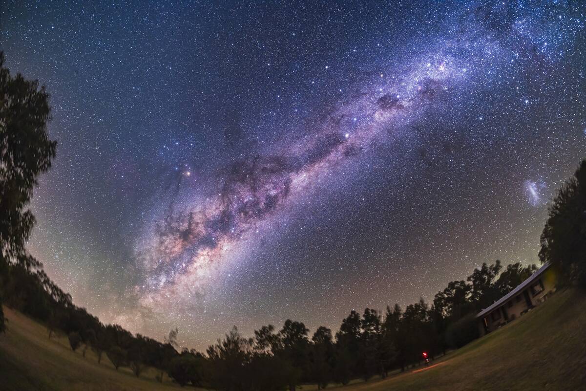 Galaxy Rise at Warrumbungles