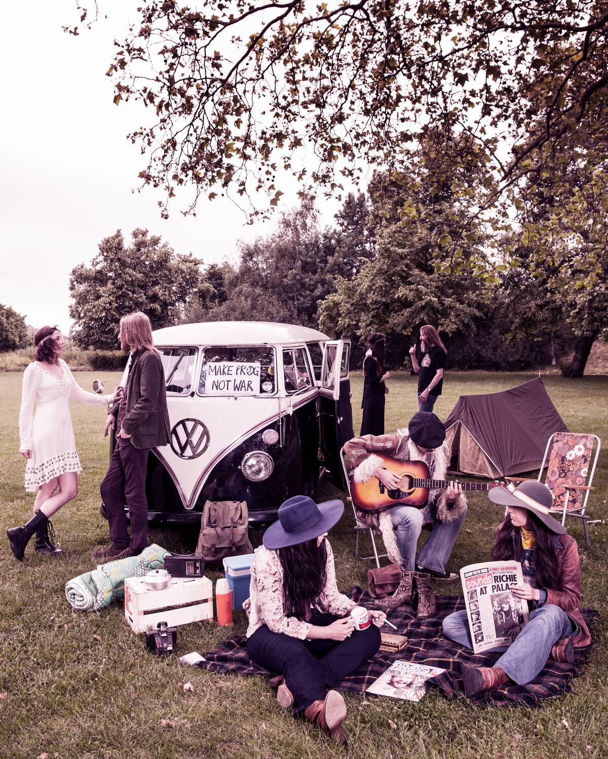 Hippies VW Camper Location Shoot