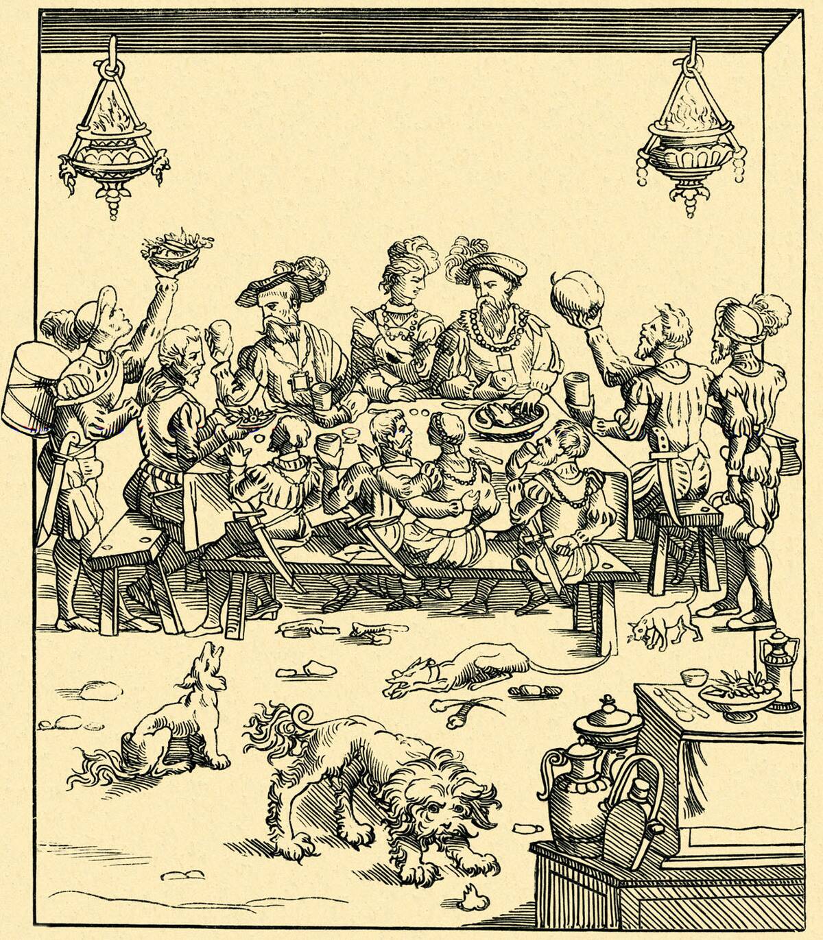 Italian medieval meal