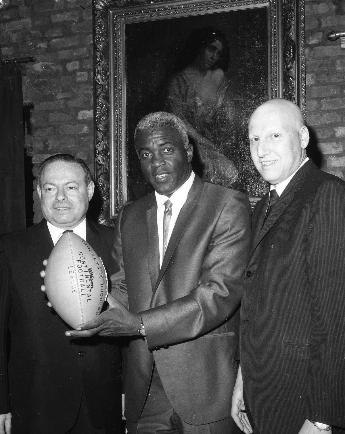 Jackie Robinson Brooklyn Dodgers Football