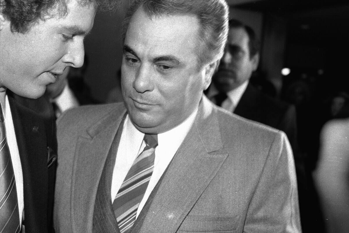 John Gotti arrives at Brooklyn Federal Court.