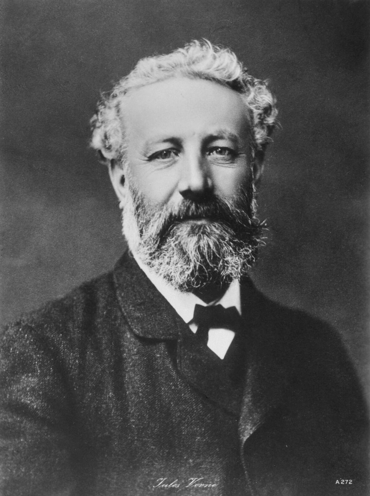 Jules Verne, French adventure and science fiction author, late 19th century.
