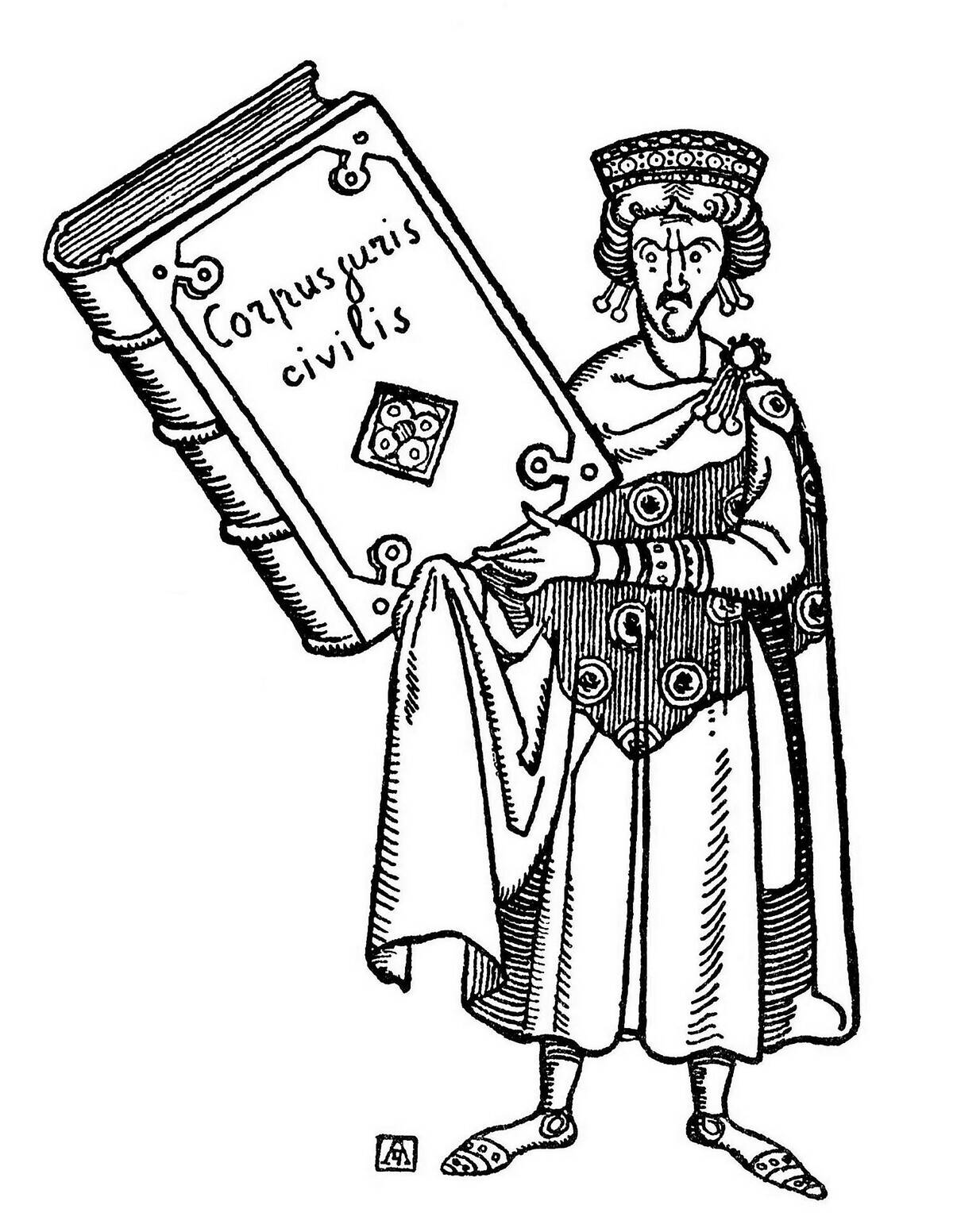 Justinian I, Eastern Roman emperor.