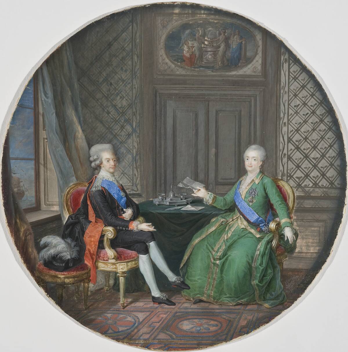 King Gustavus Iii And Catherine Ii Of Russia In Fredrikshavn 1783