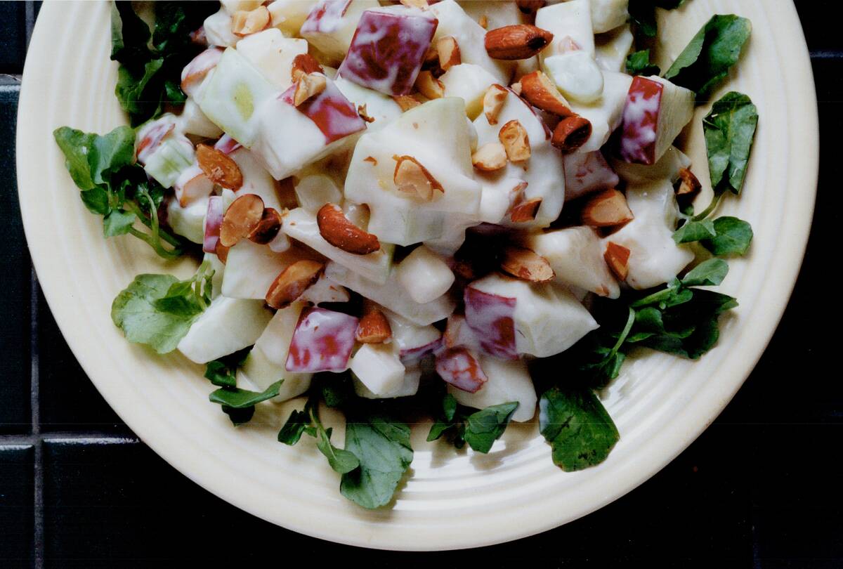 Linda O'Reilly. Waldorf salad allows her to work with seasonal ingredients.