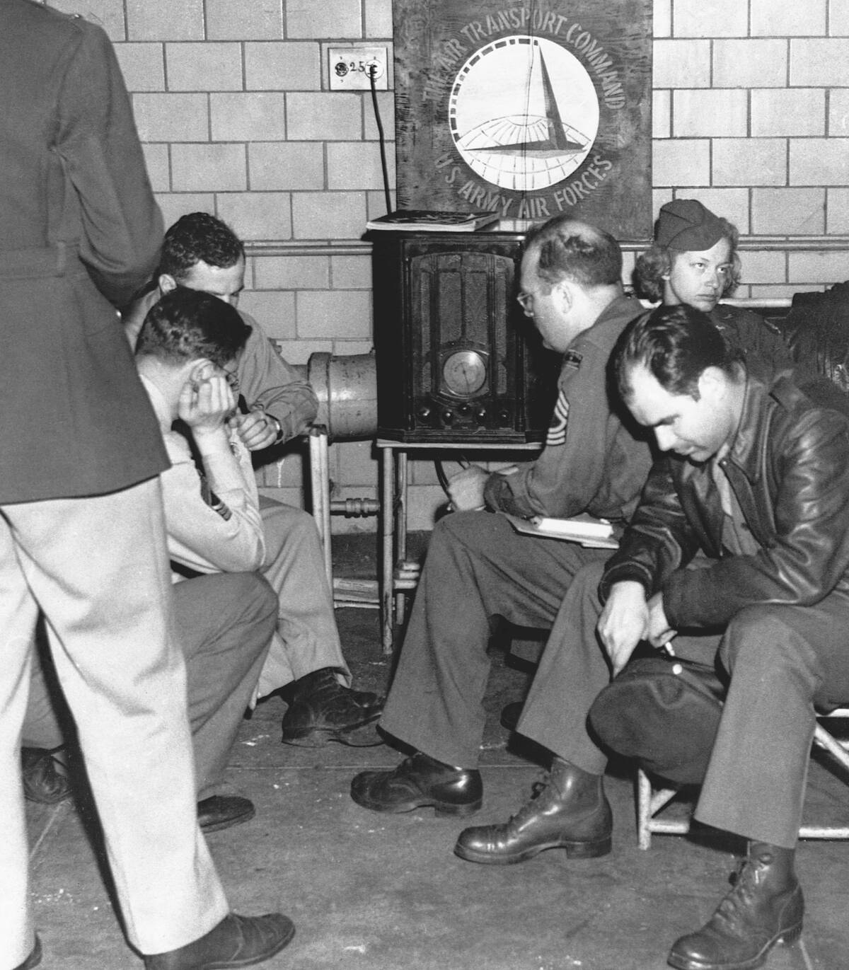 Listening to D-Day Broadcast