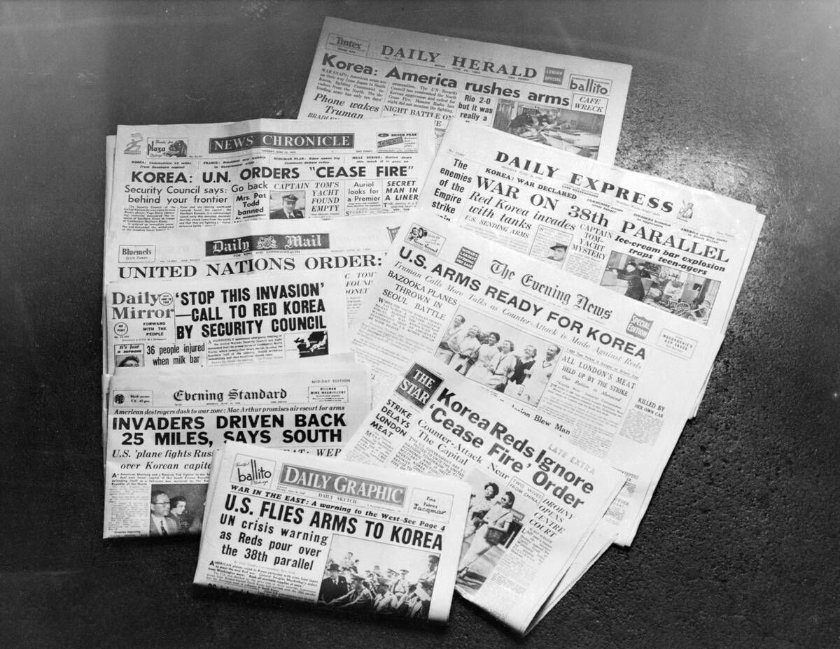 London Press Headlines for Korean Crisis