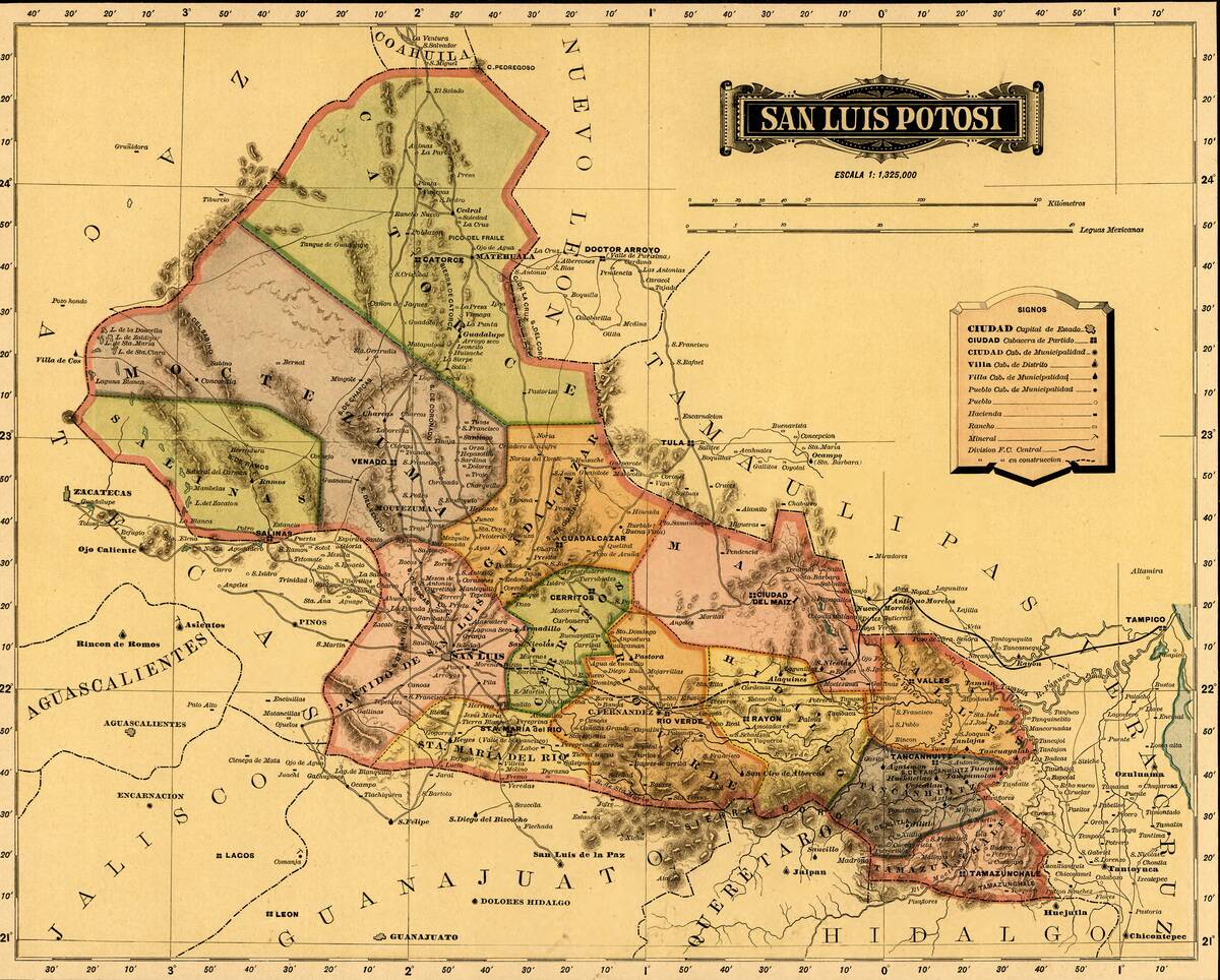 Map Of San Luis Potosi
