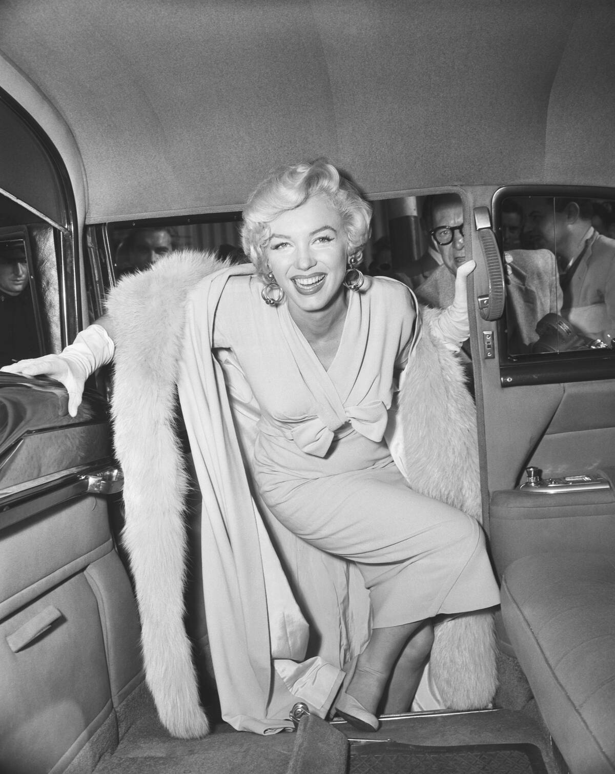 Marilyn Monroe Boarding a Car