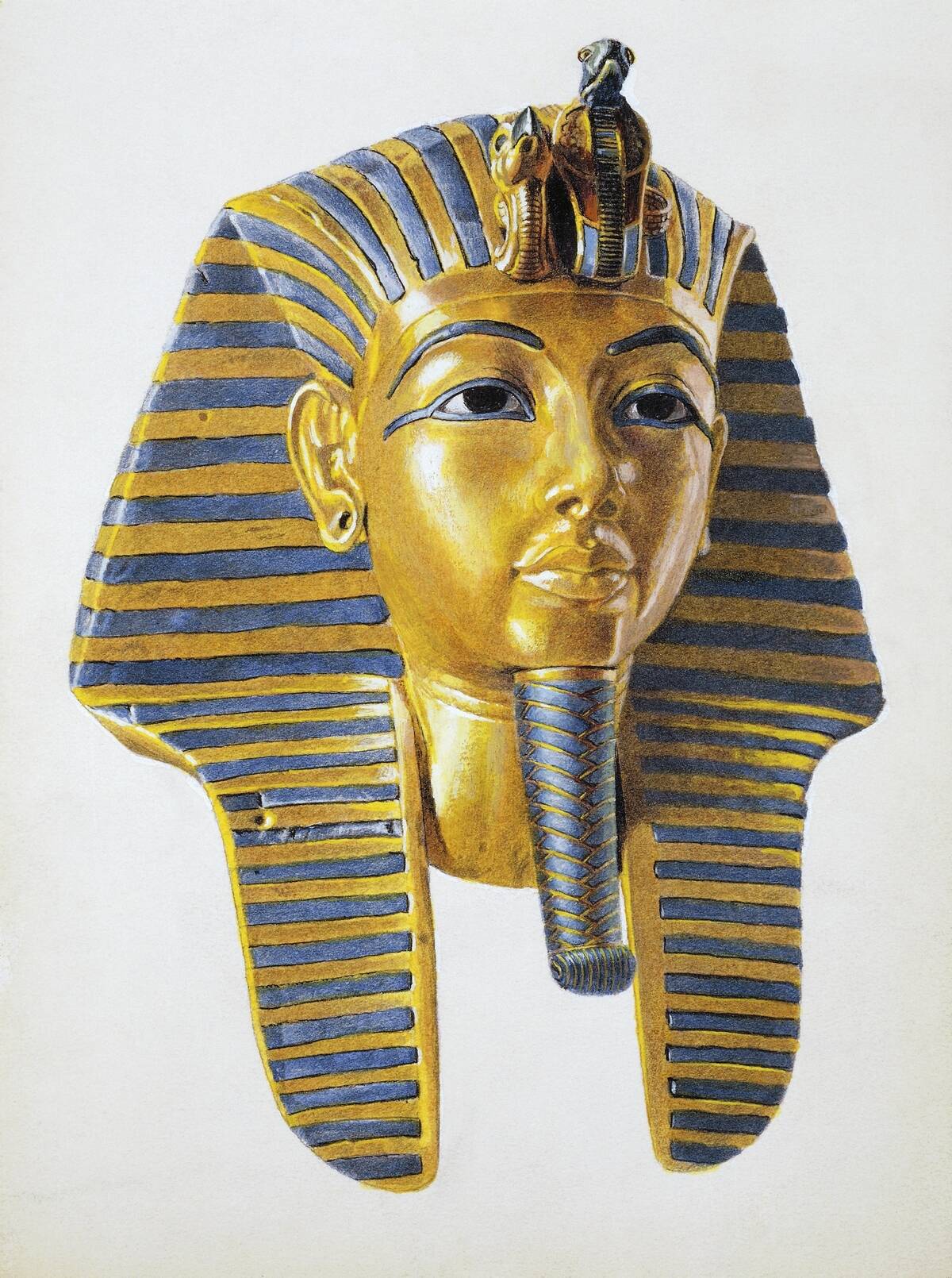 Mask of the Egyptian pharaoh Tutankhamen