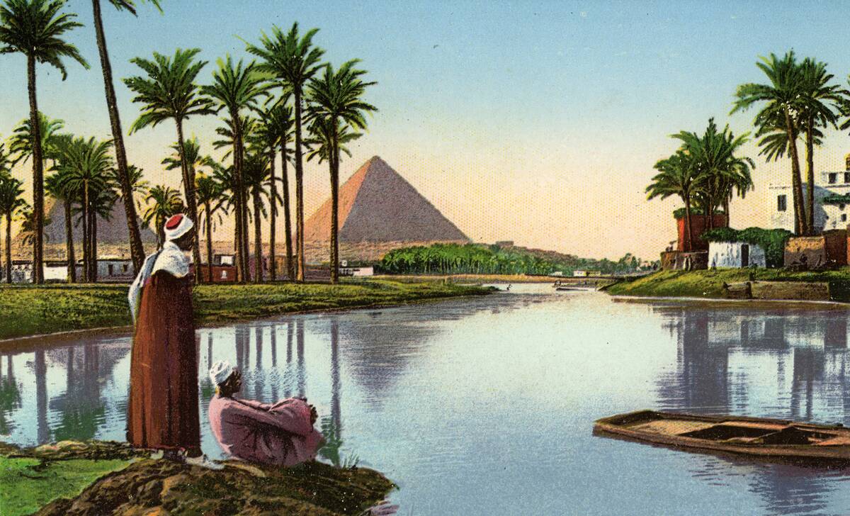 Men Before The Great Pyramids