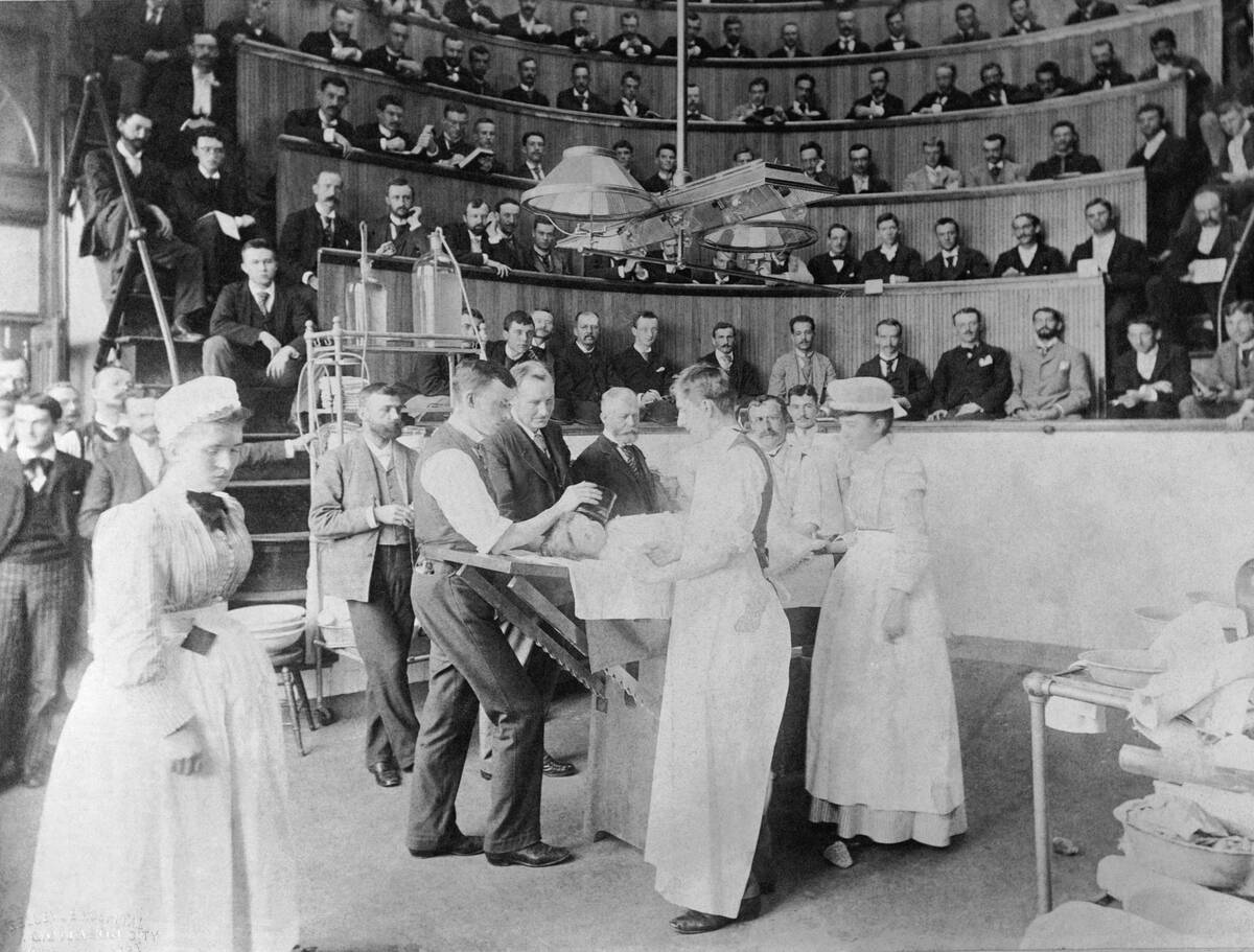 Men Observing Early Surgery