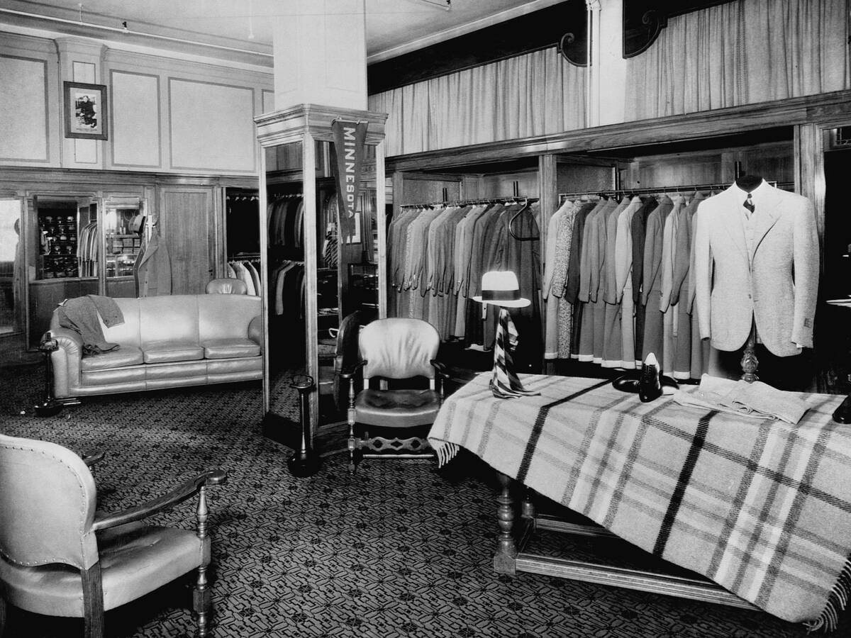 Men's Department at Dayton's Department Store