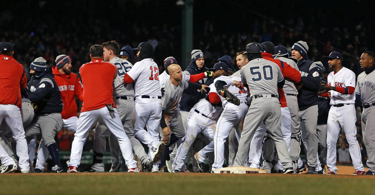 New York Yankees Vs. Boston Red Sox At Fenway Park