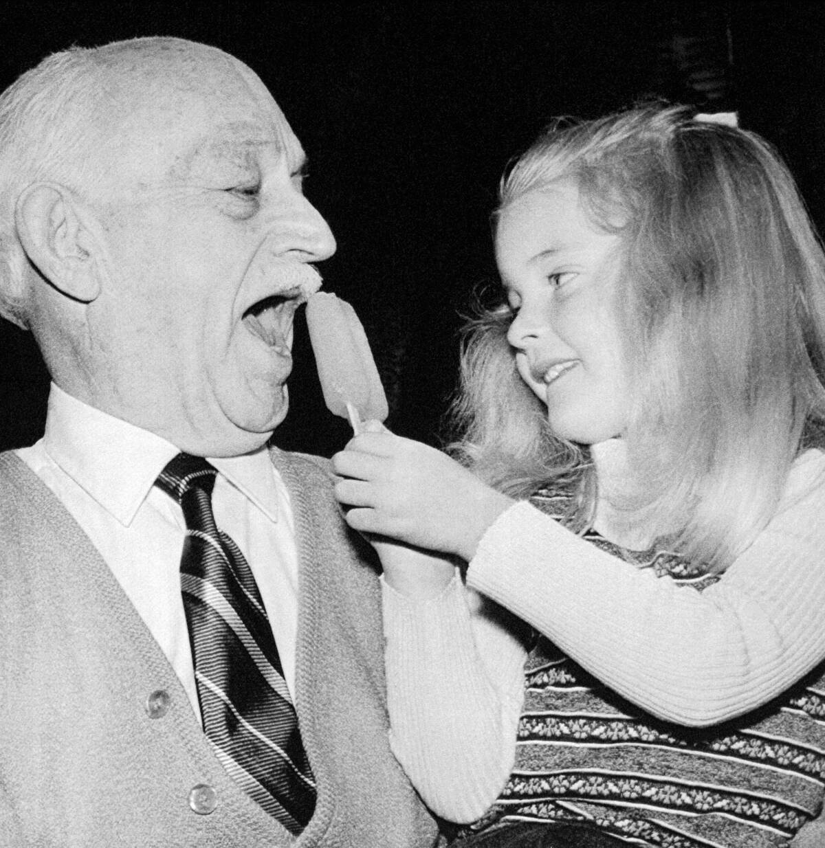 Popsicle Inventor Frank Epperson with Granddaughter