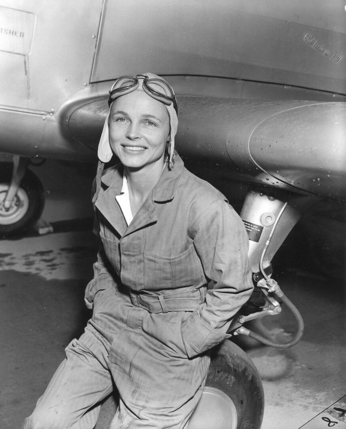 Portrait Of WAFS Pilot Betty Huyler Gillies