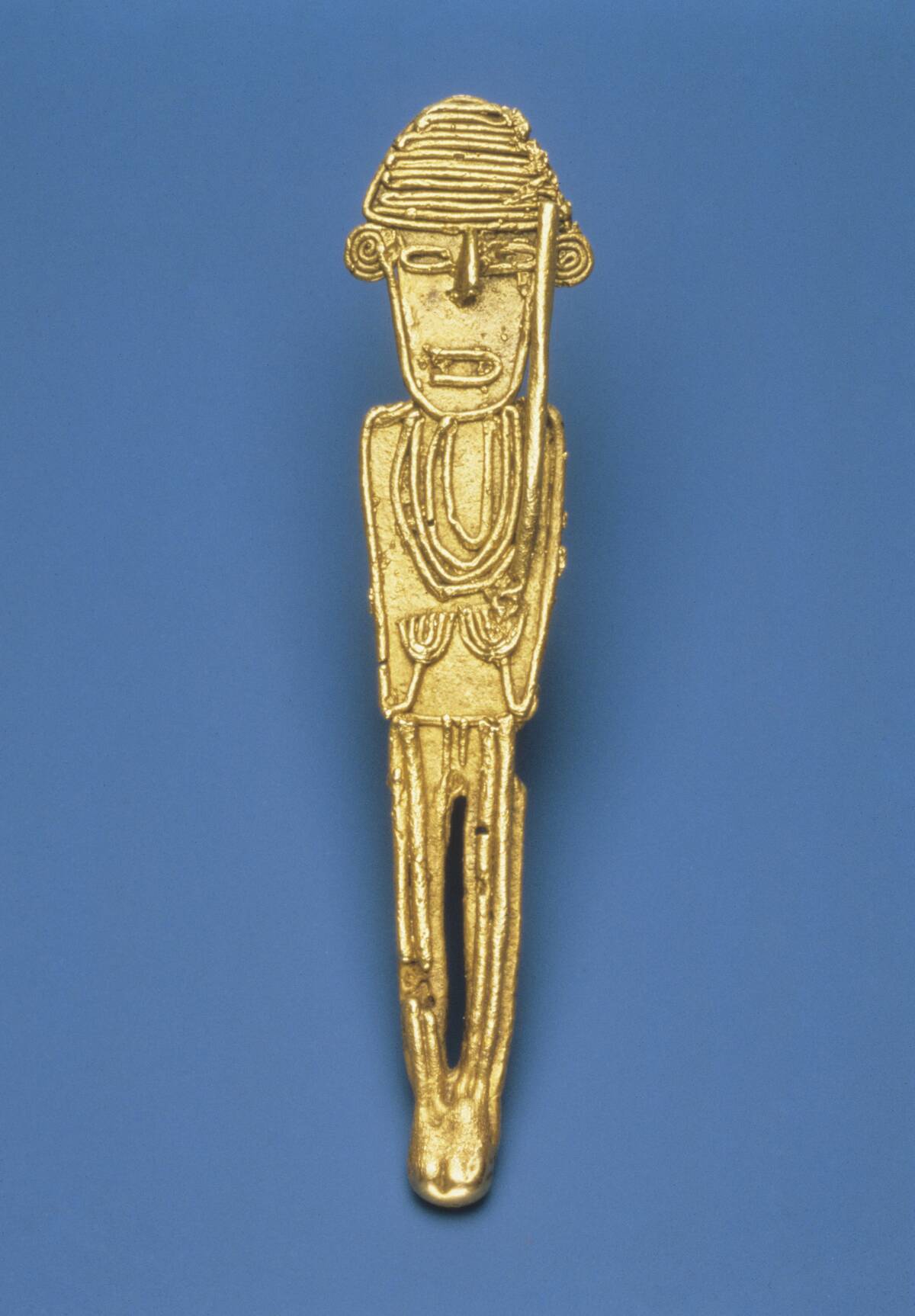Prehispanic america, tribal chiefdoms of columbia. - Chibcha, Muisca - style, central columbia votiv offering 'Tunjo' 1200-1500